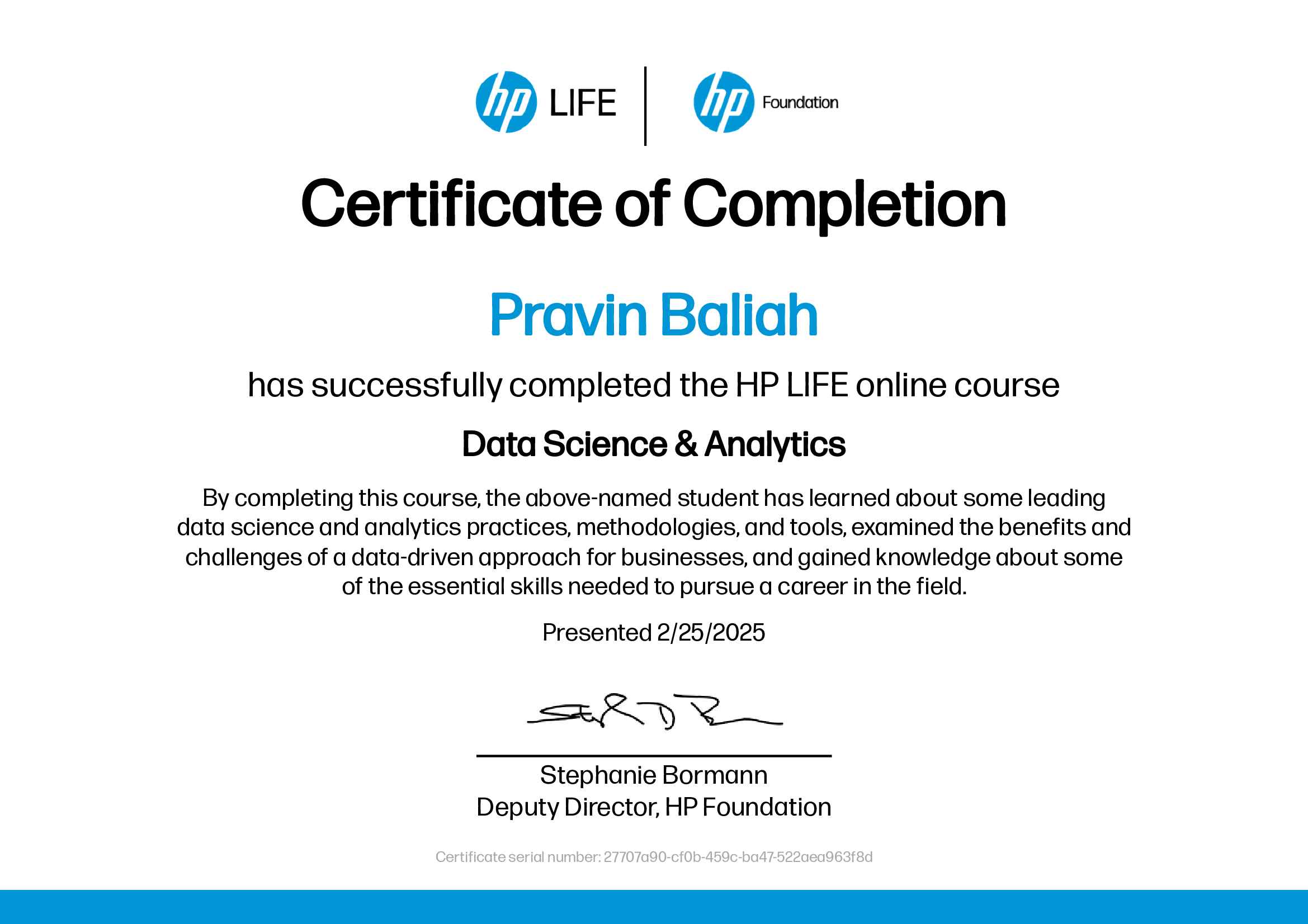 Data Science & Analytics